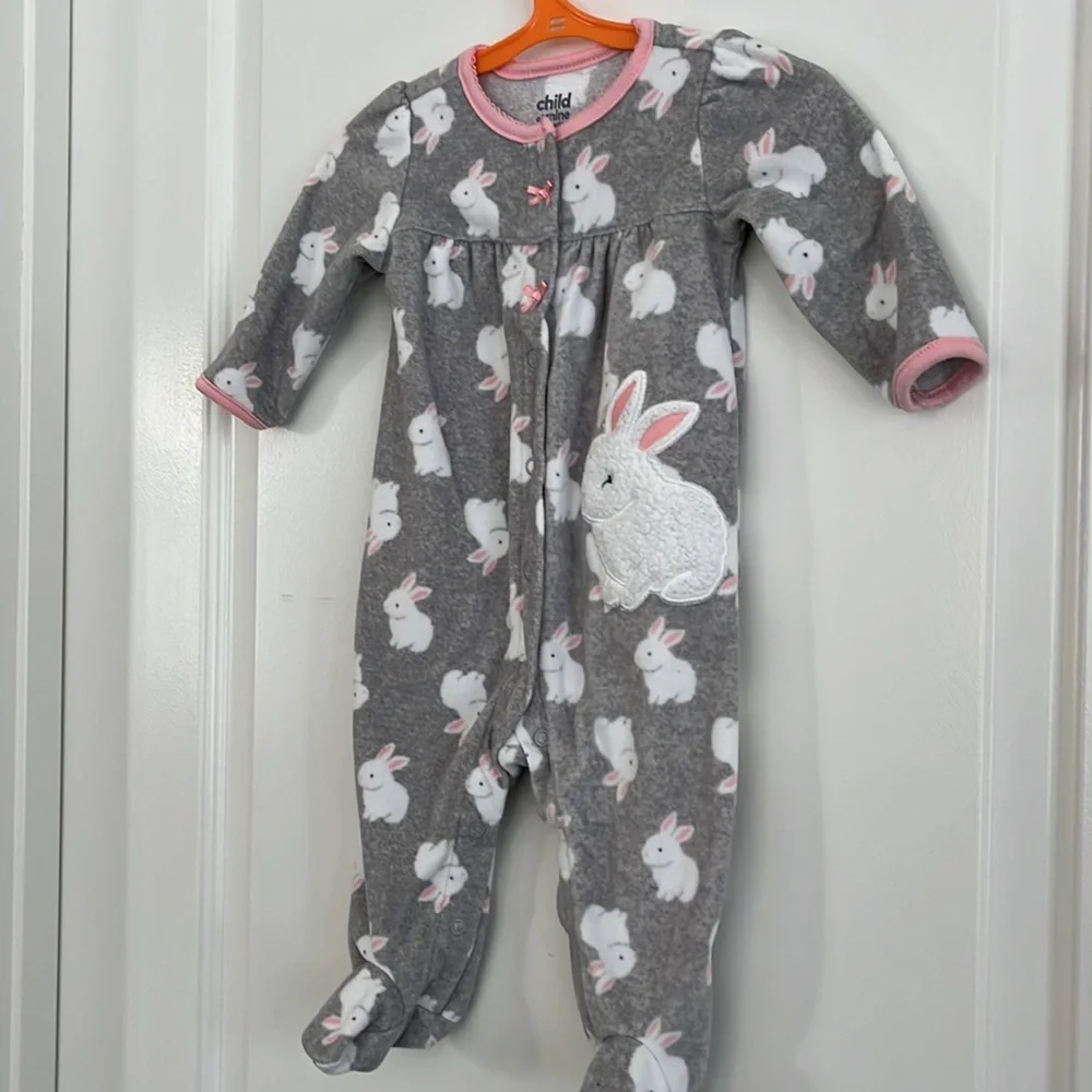 Carters bunny fleece sleeper size 3-6m - Picture 2 of 3